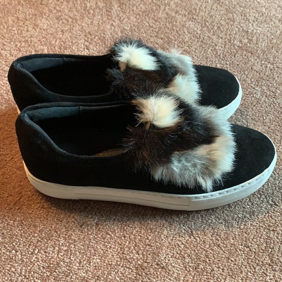 Beautiful Shoes J/Slides black 6.5 shoes - Picture 3 of 3